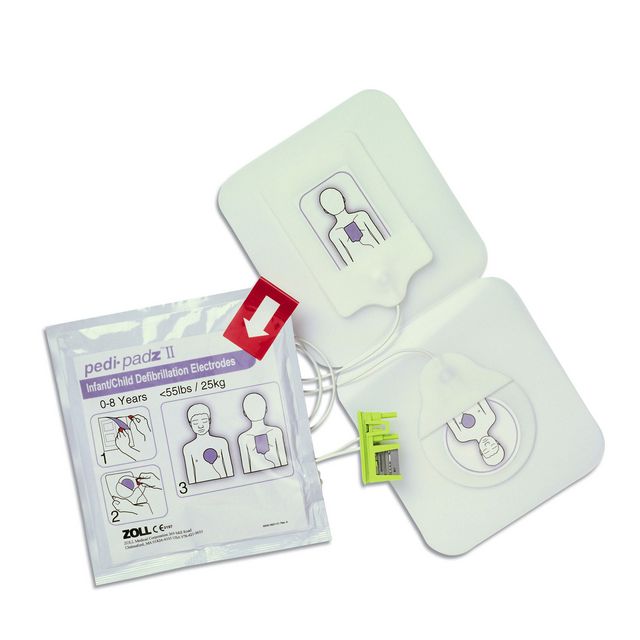 ZOLL Elektrod Pedi-Padz II för AED Plus | Skyddsutrustning - Första Hjälpen - Hjärtstartare tillbehör | Kontorsexperten