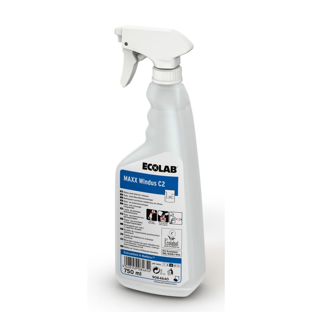 ECOLAB Fönsterpus Maxx Windus 750ml | Städ och hygien - Fönsterrengöring - Fönsterputsmedel | Kontorsexperten