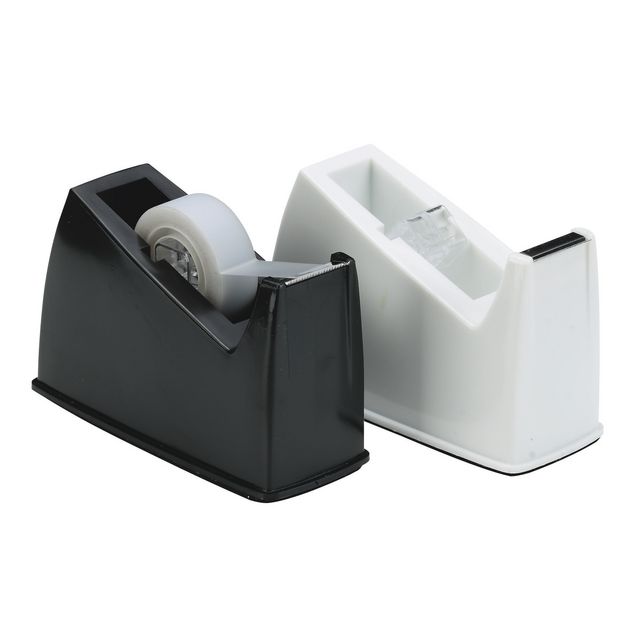 Tejphållare plast gummibas metallkniv 33m svart | Kontorsmaterial - Tejp lim och häftmassa - Tejphållare | Kontorsexperten