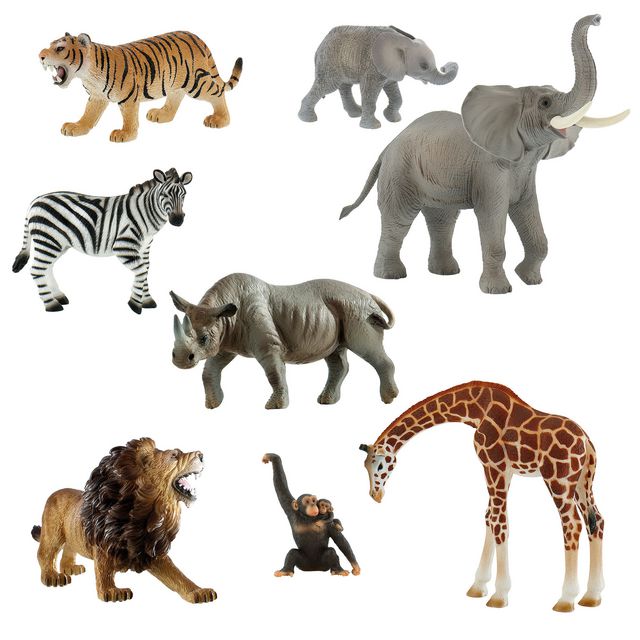 BULLYLAND Vilda djur Afrika 8/fp | Skola och förskola - Lekmaterial - Lekfigurer - Djur | Kontorsexperten