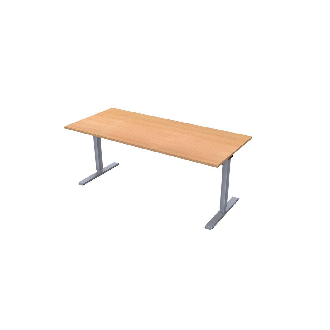 LANAB DESIGN Skrivbord EF Smart 1800x800 Björk/Silver | Kontorsmöbler och inredning - Bord och hurtsar - Skrivbord - Höj/sänkbar | Kontorsexperten