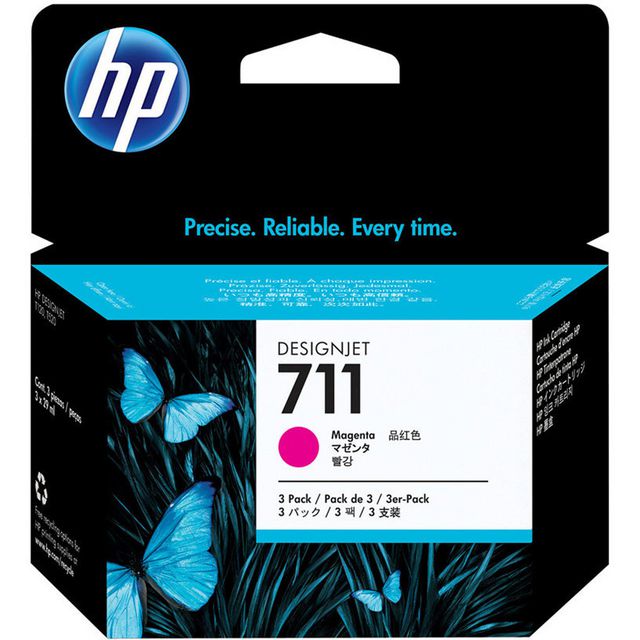 HP Bläckpatron CZ135A 711 magenta 3/fp | Toner och bläck - Bläckpatroner - Bläckpatroner HP | Kontorsexperten