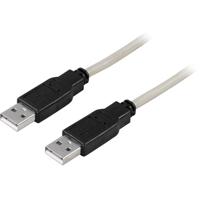 DELTACO USB2-9, USB-kabel, USB (hane) till USB (hane), USB 2.0, 3 m | Datorprodukter - Kablar och adaptrar - USB-kablar | Kontorsexperten