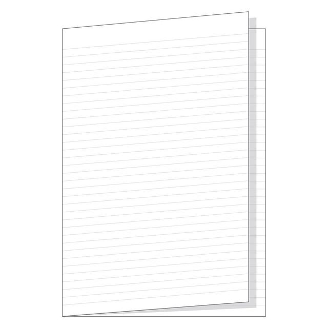 Skrivpapper A3 vikt, vitt 70g ohålat papper, linjerat 8,5mm 250/fp | Skola och förskola - Förbrukning skola häften - Provskrivningspapper | Kontorsexperten