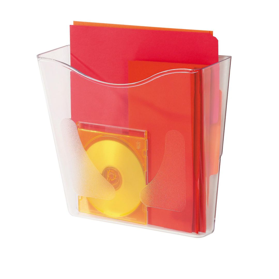 DEFLECTO Broschyrställ A4 vägg | Kontorsmöbler och inredning - Tavlor ställ och ramar - Broschyr- och tidningssställ | Kontorsexperten