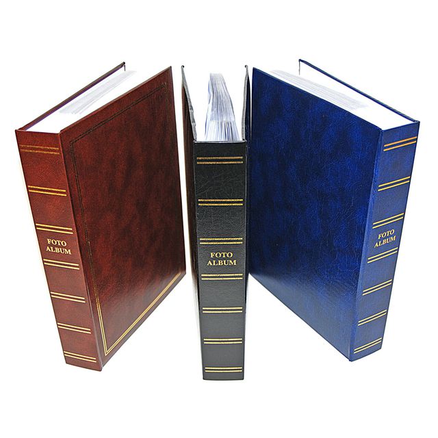 SENSE Fotoalbum, 300 fotografier, textjustering, adhesivt bunden, Svart | Kontorsmaterial - Block och anteckningsböcker - Fotoalbum och tillbehör | Kontorsexperten