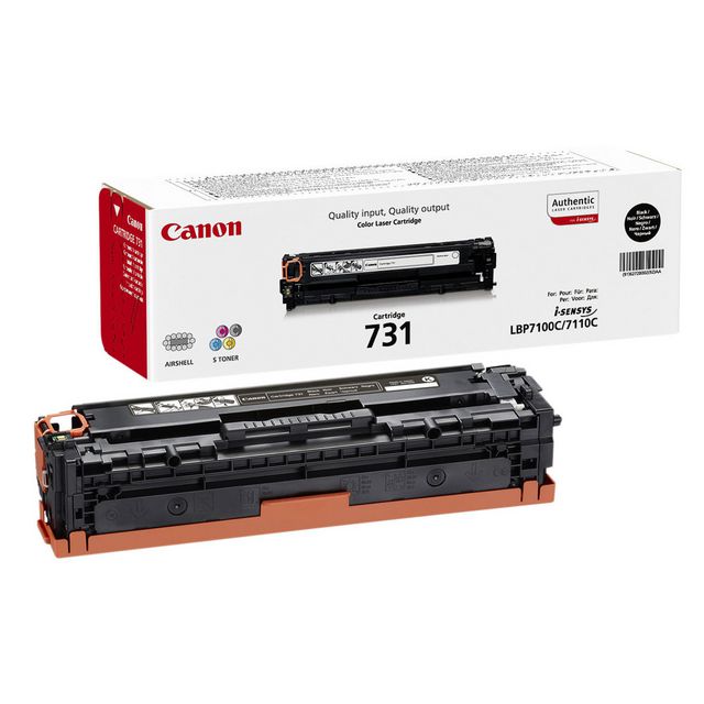 CANON Toner, 731 BK, svart, singelförpackning, 6272B002 | Toner och bläck - Tonerkassetter - Toner Canon | Kontorsexperten