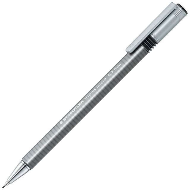 STAEDTLER Stiftpenna, Triplus Micro, 0,7 mm B-stift, grå pennkropp | Kontorsmaterial - Pennor - Stiftpennor | Kontorsexperten