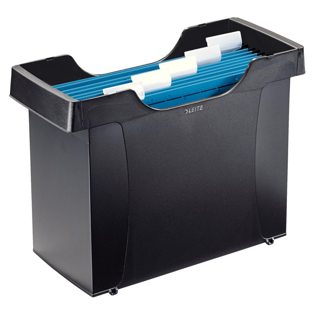 Leitz Hängmappslåda Plus svart | Kontorsmaterial - Mappar och plastfickor - Hängmappsförvaring | Kontorsexperten
