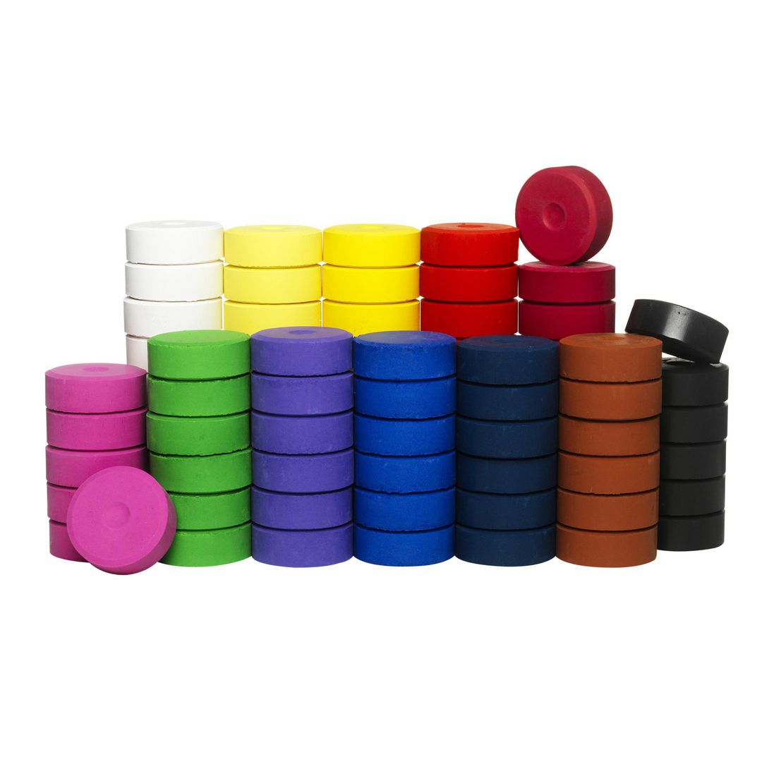 PLAYBOX Färgblocksats 44 mm 72/fp | Skola och förskola - Målarfärg och tillbehör - Färgblock | Kontorsexperten