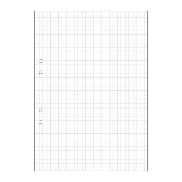 Lösblad A4, vitt 70g hålat papper, rutat 5x8mm 500/fp | Skola och förskola - Förbrukning skola häften - Lösblad och arbetsblad | Kontorsexperten