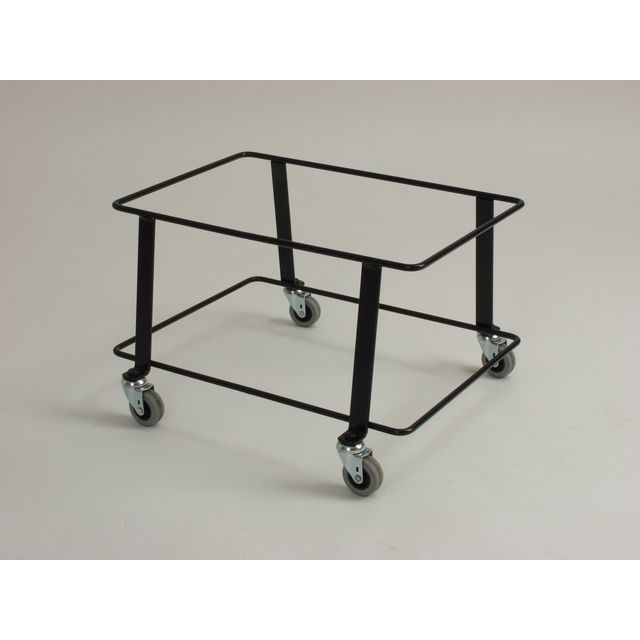 Robust roller, hjul, epoxibeläggning, 280x420x450mm svart | Kontorsmaterial - Butiksmaterial - Kundkorg | Kontorsexperten