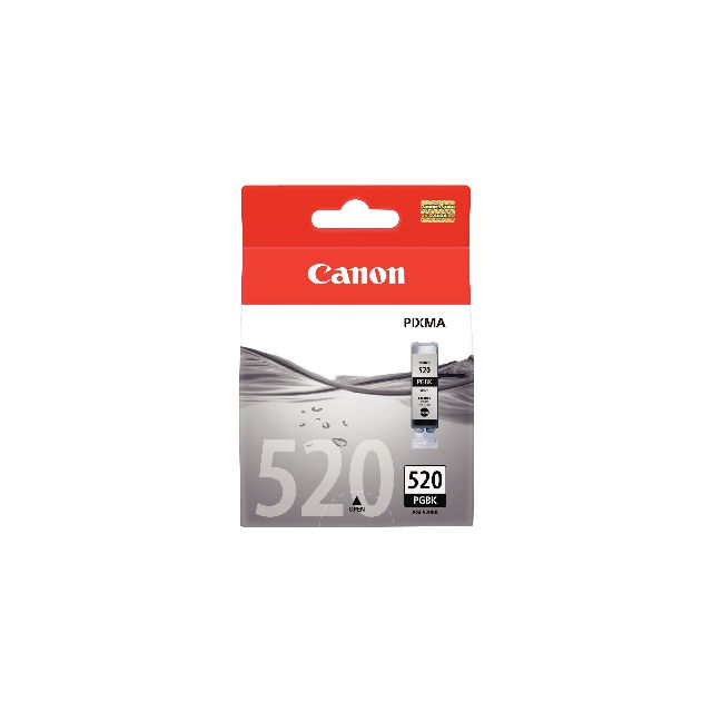 Canon Bläckpatron PIXMA PGI-520 BK, 2932B001, ChromaLife100+-bläck, svart, singelförpackning | Toner och bläck - Bläckpatroner - Bläckpatroner Canon | Kontorsexperten
