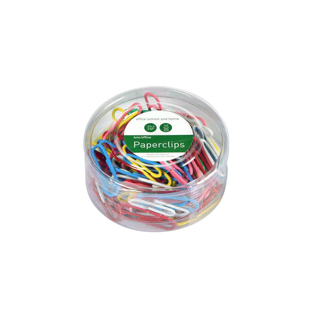 Gem 26mm med gummiöverdrag sorterade färger 100/fp | Kontorsmaterial - Till skrivbordet - Gem | Kontorsexperten