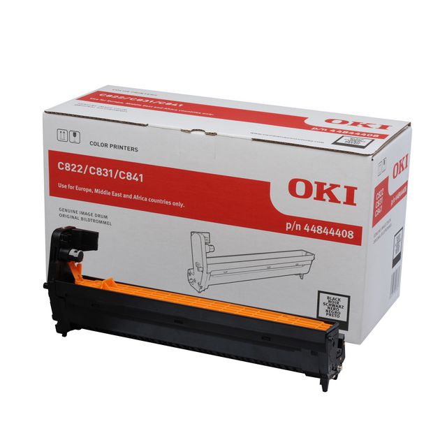 OKI Trumma, svart, singelförpackning, 44844408, kompatibel med C822 | Toner och bläck - Trummor - Trummor OKI | Kontorsexperten