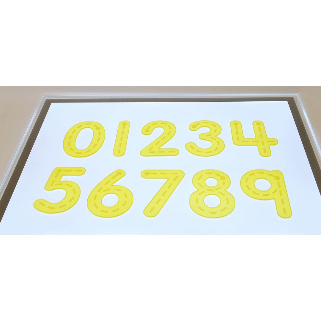 Silikonsiffror 10 olika gul 10/fp | Skola och förskola - Klassrummet / Lära - Sensoriska produkter | Kontorsexperten