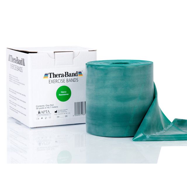 THERA-BAND Träningsband grön 45,5m | Sjukvård och omsorg - Rehab och sjukgymnastik - Träningsredskap | Kontorsexperten