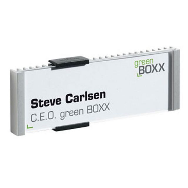 DURABLE INFORMATIONSSKYLT skylthållare, väggmonterbar, aluminium och akryl, 149 x 52,5 mm, silver | Kontorsmöbler och inredning - Tavlor ställ och ramar - Dörrskyltar | Kontorsexperten