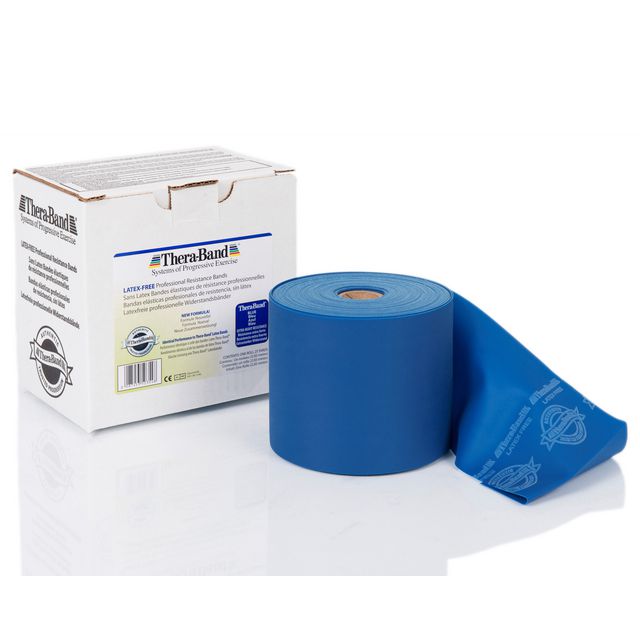 THERA-BAND Träningsband Latexfri blå 22m | Sjukvård och omsorg - Rehab och sjukgymnastik - Träningsredskap | Kontorsexperten