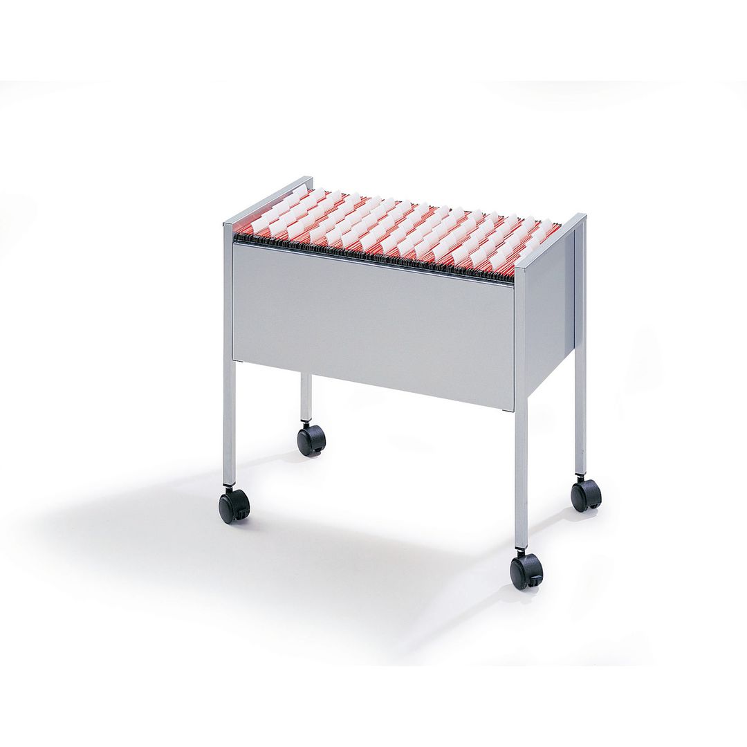 DURABLE Economy hängmappsvagn i stål A4 för 80 mappar 66x37x59cm grå | Kontorsmaterial - Mappar och plastfickor - Hängmappsförvaring | Kontorsexperten