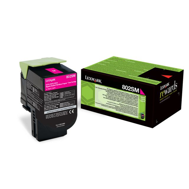 LEXMARK Toner 80C2SM0, magenta | Toner och bläck - Tonerkassetter - Toner Lexmark | Kontorsexperten