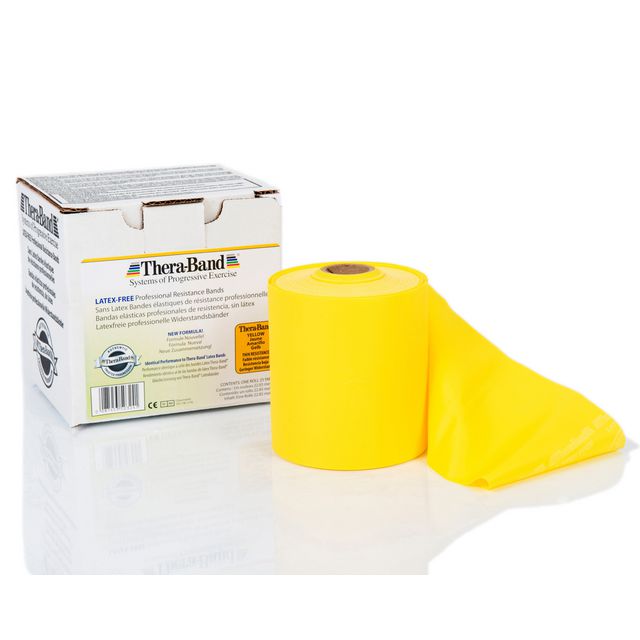THERA-BAND Träningsband Latexfri gul 22m | Sjukvård och omsorg - Rehab och sjukgymnastik - Träningsredskap | Kontorsexperten