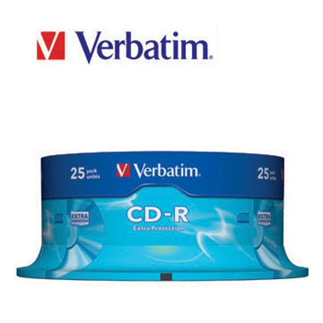 VERBATIM CD-R 700 MB, 52X spindel 25/fp | Datorprodukter - Lagring - CD-skivor | Kontorsexperten