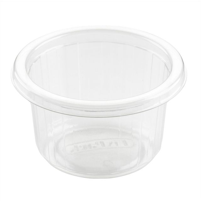 DUNI Matbehållare, 110 ml, för engångsbruk, 80x80x46mm, transparent 50/fp | Kök och servering - Matförvaring - Plastformar och skålar | Kontorsexperten