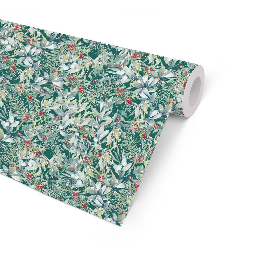HEDLUNDS OF SWEDEN Julpapper kraft 57cmx154m Winter Green | Emballage och lagerutrustning - Presentinslagning - Presentpapper och Julpapper | Kontorsexperten