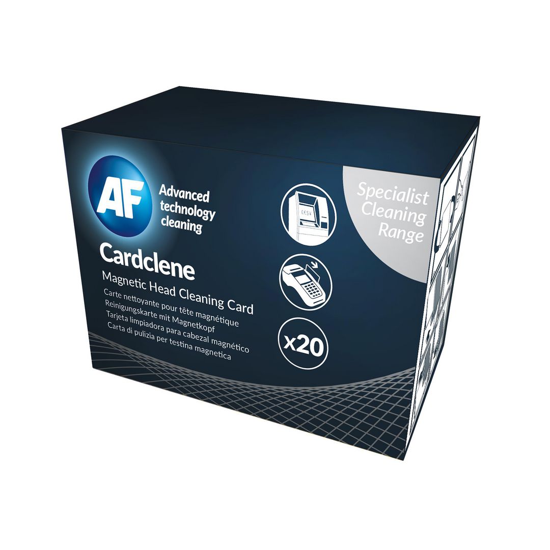 AF CLEANING Rengöringskort Magnetkortsläsare 20/fp | Datorprodukter - Datorrengöring - Rengöringsspray | Kontorsexperten