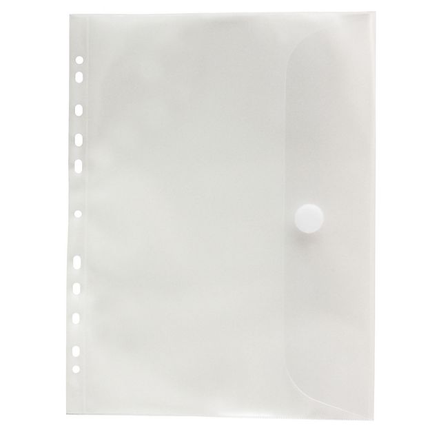 Plastficka, A4, stansad, polypropylen, skrovlig, 11 hål, genomskinlig 25/fp | Kontorsmaterial - Mappar och plastfickor - Mappar övriga | Kontorsexperten