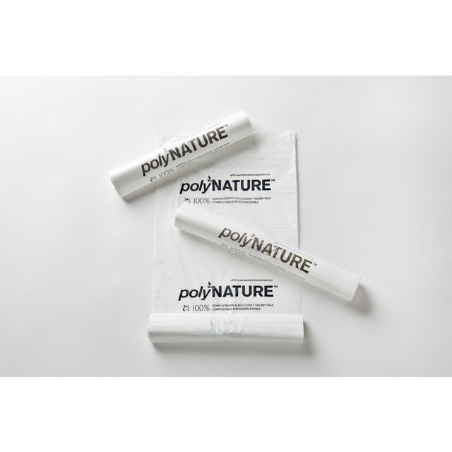 POLYNATURE Avfallspåse PLA 35L 20my 20/rl | Städ och hygien - Påsar och säckar - Papperskorgspåsar | Kontorsexperten