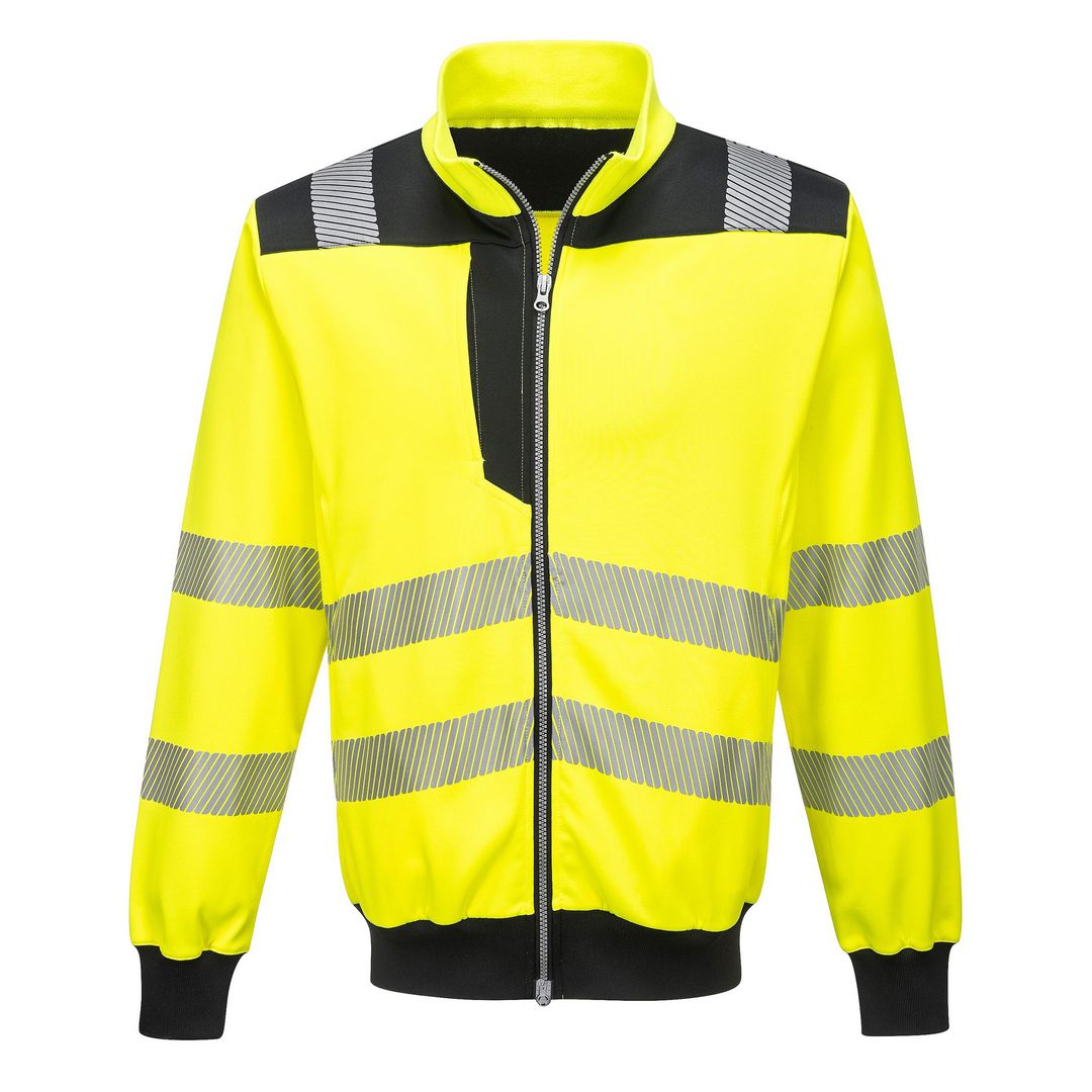 PORTWEST Ziptröja varsel PW370 Hi-Vis Kl 2/3 L | Arbetskläder - Varselkläder - Varseltröjor | Kontorsexperten