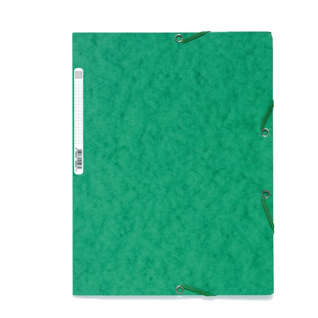 EXACOMPTA Gummibandsmapp 3-klaff Nature Future® A4, 250 ark, 240 x 320 mm, presspan, grön | Kontorsmaterial - Mappar och plastfickor - Gummibandsmappar 3-klaff - Kartong | Kontorsexperten