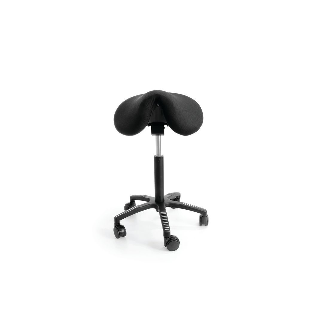 Sadelstol SOFT tyg svart | Kontorsmöbler och inredning - Stolar och sittmöbler - Sadelstolar | Kontorsexperten