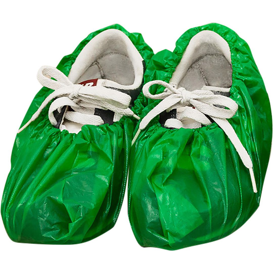 POLYNOVA Skoskydd 150 X 410 mm Grön 100/fp | Skyddsutrustning - Engångskläder - Skoskydd | Kontorsexperten