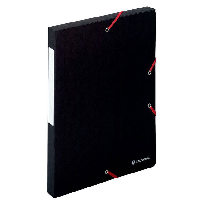 EXACOMPTA Boxmapp Exabox Scotten Nature Future®, A4, 200 ark, 25mm rygg, 600 g/m² presspan, svart | Kontorsmaterial - Mappar och plastfickor - Boxmappar | Kontorsexperten