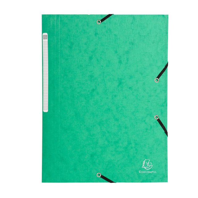 EXACOMPTA Gummibandsmapp 3-klaff Nature Future®, gummiband, A4, 240 x 320mm, presspan, grön | Kontorsmaterial - Mappar och plastfickor - Gummibandsmappar 3-klaff - Kartong | Kontorsexperten