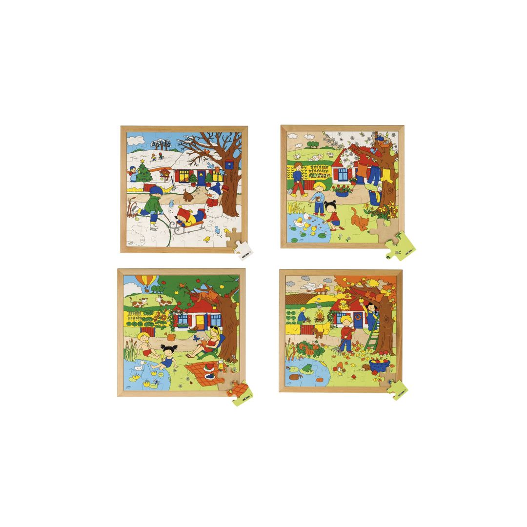 Rampussel Årstider 4-pack | Skola och förskola - Lekmaterial - Pussel - Rampussel | Kontorsexperten