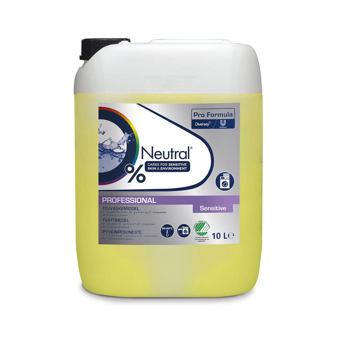 NEUTRAL Tvättmedel Professional Sensitive 10L | Städ och hygien - Tvättmedel och klädvård - Tvättmedel | Kontorsexperten