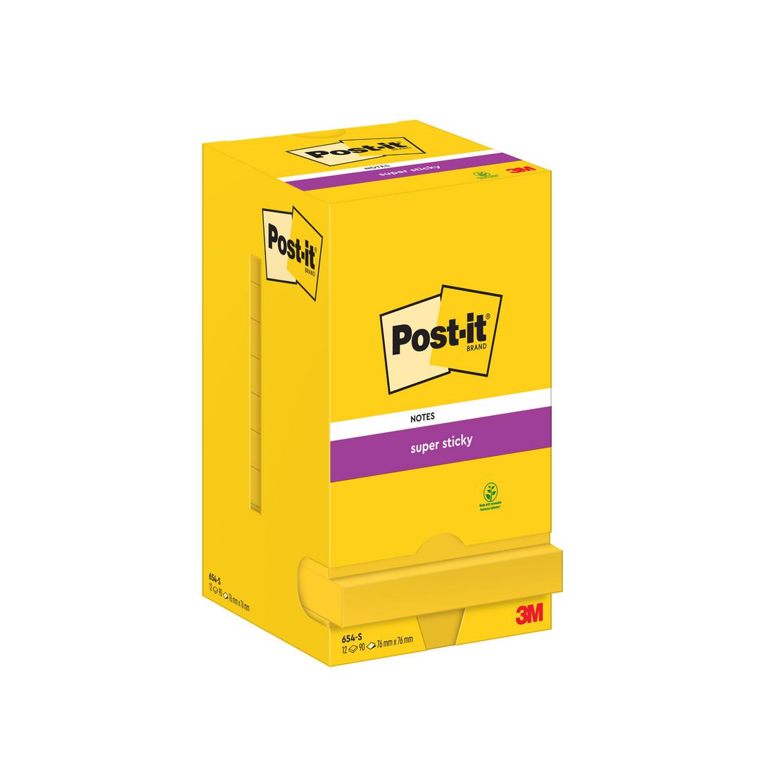 POST-IT Notes SS 76x76mm neongul | Kontorsmaterial - Notes och Post-It - Notes - Extra sticky | Kontorsexperten