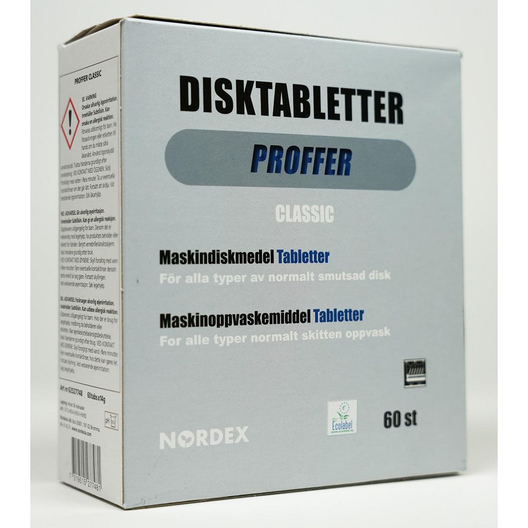 NORDEX Maskindisk Proffer tabs classic 60/fp | Städ och hygien - Diskrengöring - Maskindiskmedel | Kontorsexperten