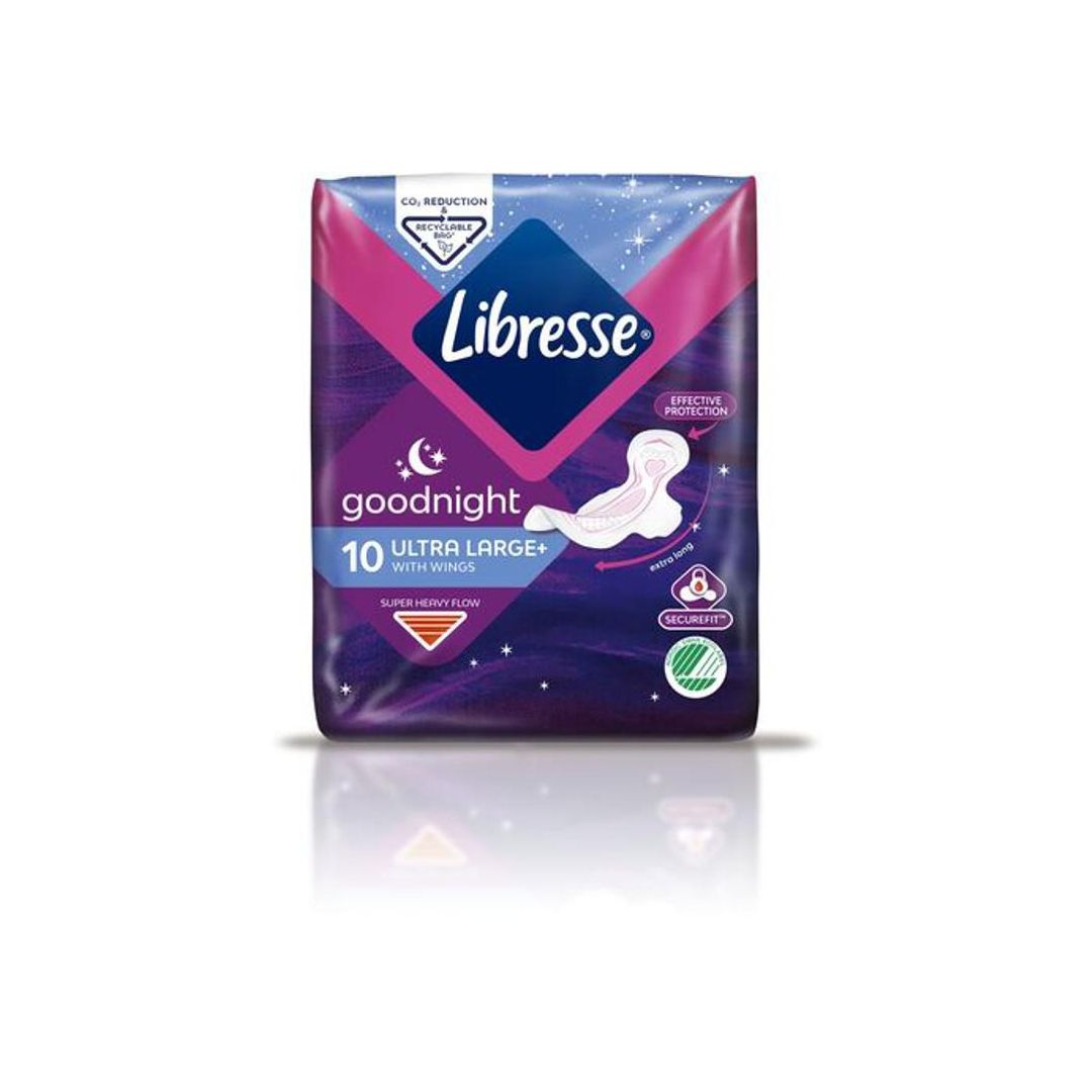 LIBRESSE Binda Ultra Large+ Wings Goodnight 10/fp | Sjukvård och omsorg - Hygien - Intimhygien | Kontorsexperten