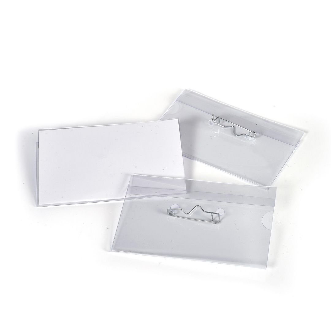 Namnskylt Nål 90x50mm 50/fp | Kontorsmöbler och inredning - Namnskyltar och korthållare - Namnbrickor | Kontorsexperten