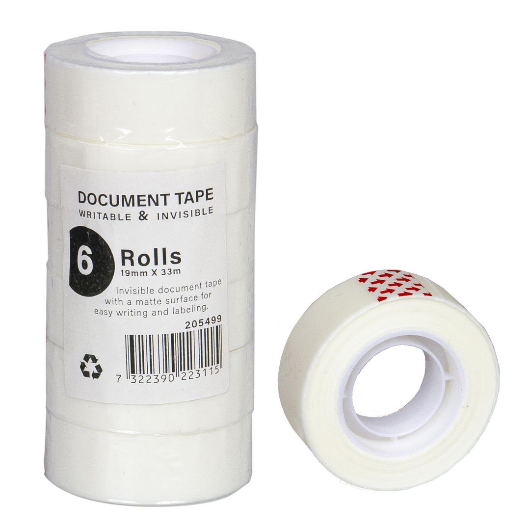 Dokumenttejp 33mx19mm | Kontorsmaterial - Tejp lim och häftmassa - Tejp - Dokument | Kontorsexperten