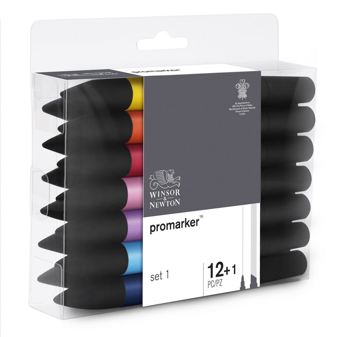 WINSOR & NEWTON Promarker Klara färger Fine/Broad 12/fp | Skola och förskola - Pennor och tillbehör - Fiberpennor - Special | Kontorsexperten