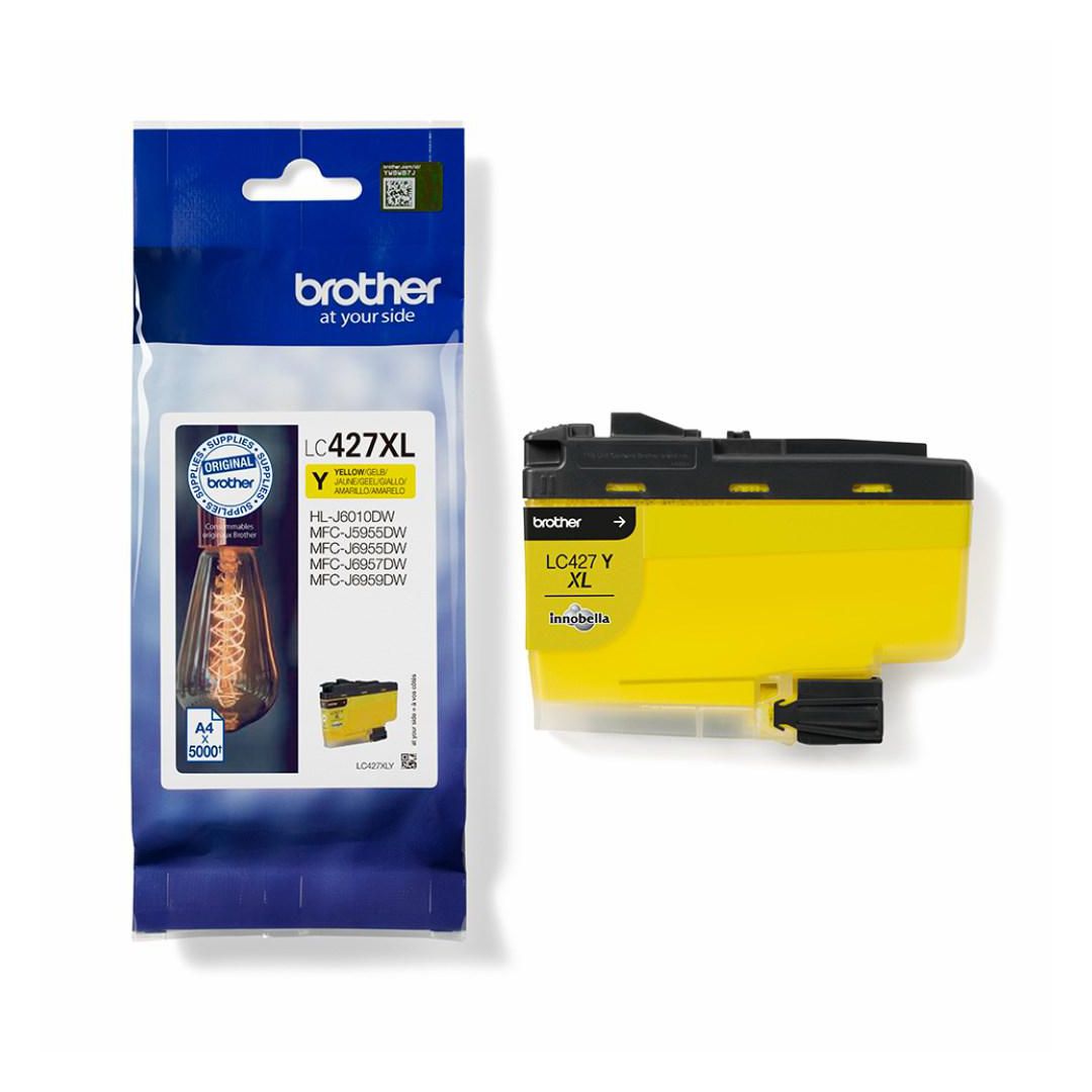 BROTHER Bläckpatron LC427XLY Gul | Toner och bläck - Bläckpatroner - Bläckpatroner Brother | Kontorsexperten