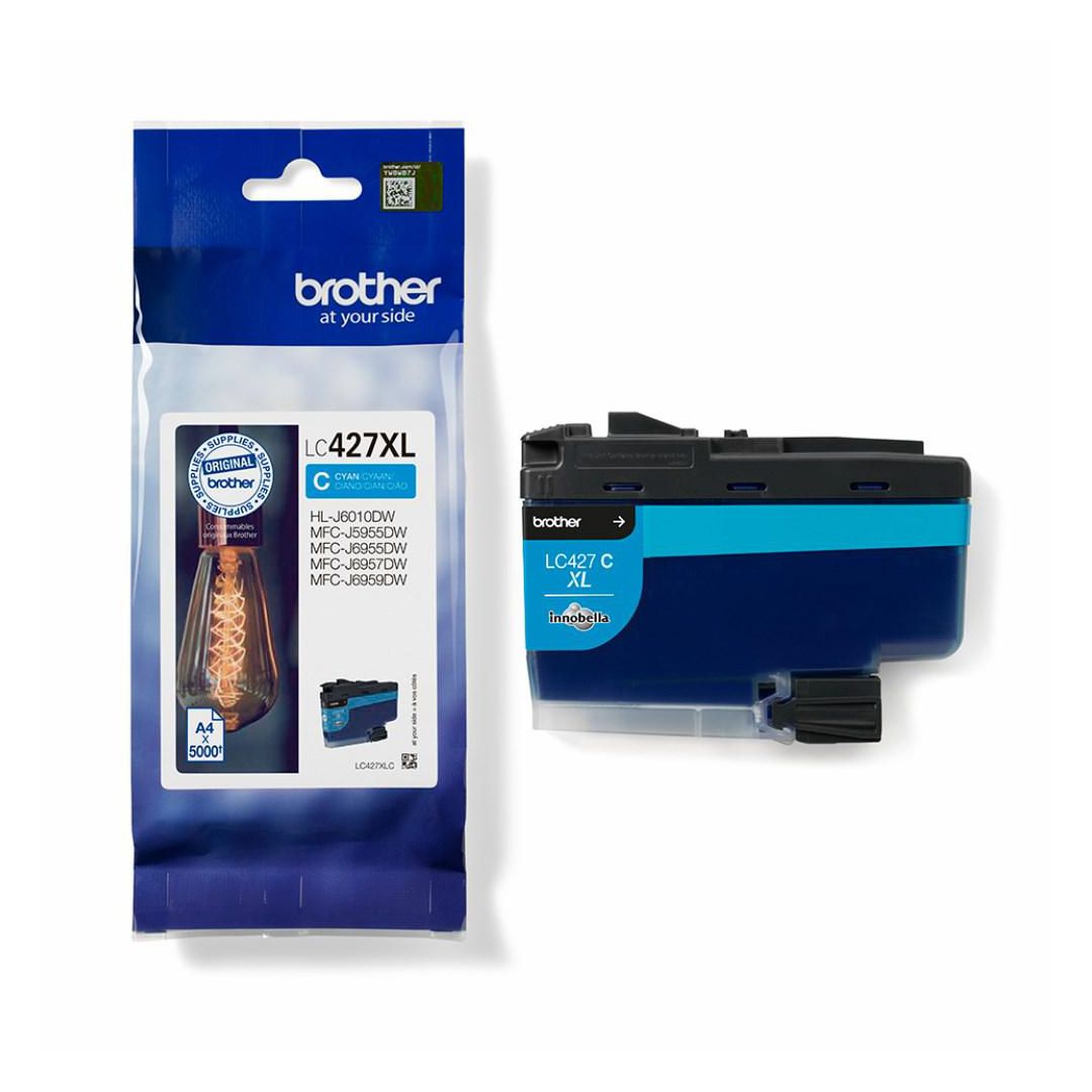 BROTHER Bläckpatron LC427XLC Cyan | Toner och bläck - Bläckpatroner - Bläckpatroner Brother | Kontorsexperten