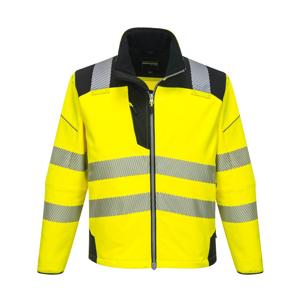 PORTWEST Varselsoftshell T402 Hi-Vi Kl 2/3 3XL | Arbetskläder - Varselkläder - Varseljackor | Kontorsexperten