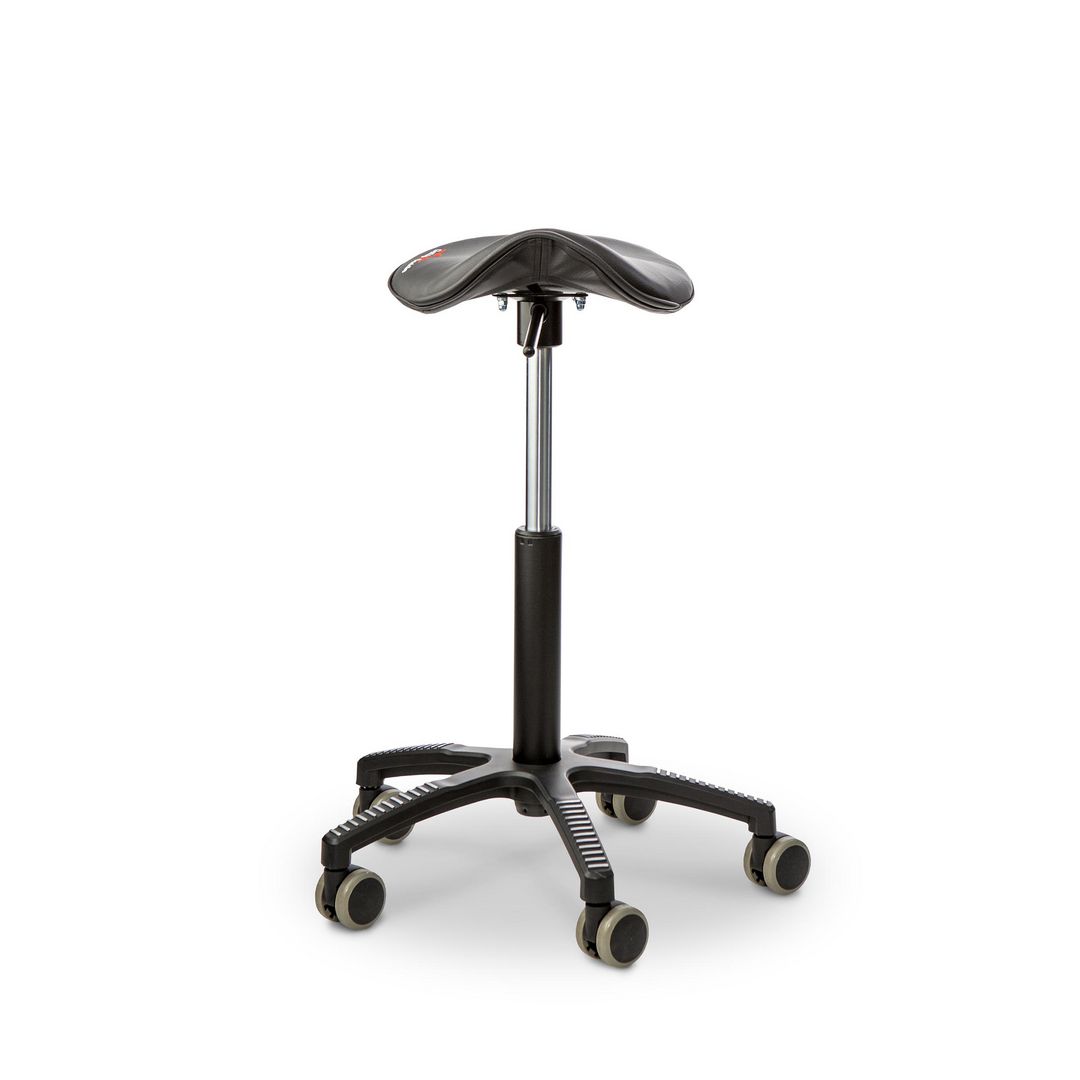 Sadelstol GET UP SADDLE konstläder svart | Kontorsmöbler och inredning - Stolar och sittmöbler - Sadelstolar | Kontorsexperten